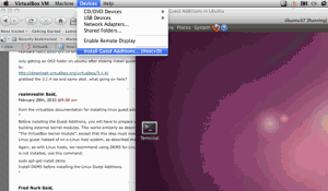 Installing Guest Additions
